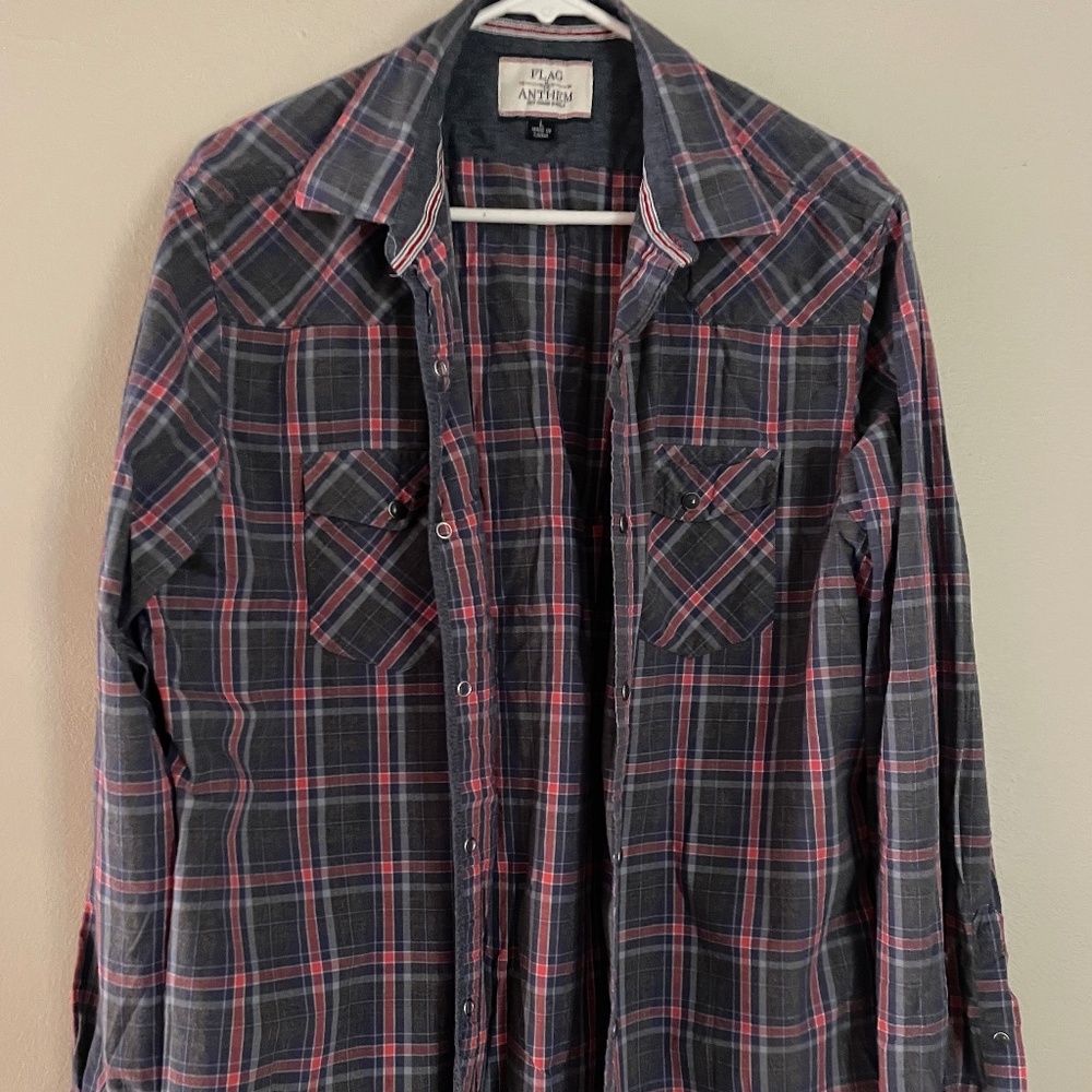 Flag and Anthem Vintage Soft Western Shirt.